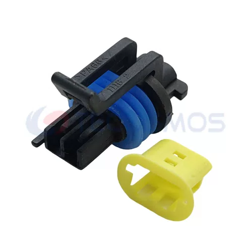 Waterproof IP66 Wire Harness Turn Signal Plug with Copper Contact and ABS/Nylon Housing for Car 2-Pin Female 15336024 - image 3